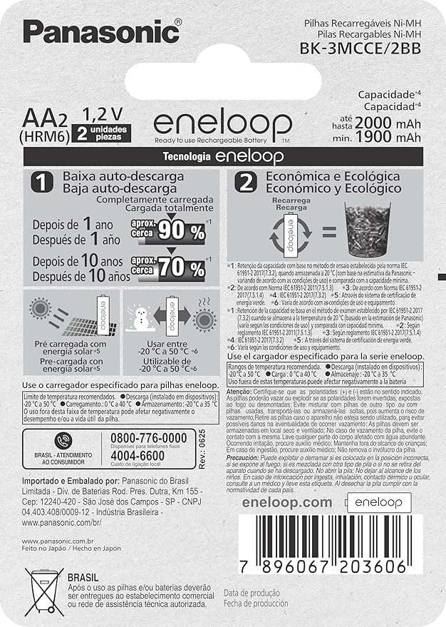 Pilha Eneloop AA 2