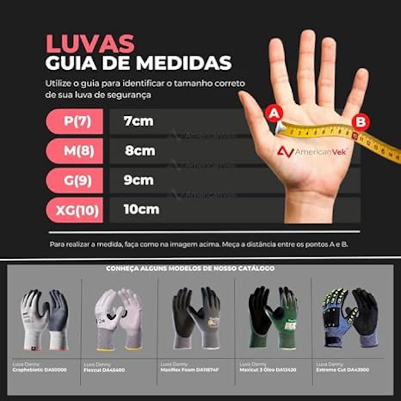 Luva de Algodão com Látex Coral 5