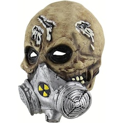 Máscara Látex Festa Halloween Caveira Chernobyl Tóxica