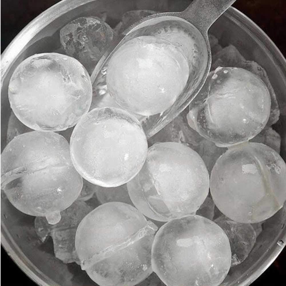 Forma de Gelo de Silicone 4 Cubos Esfera 5