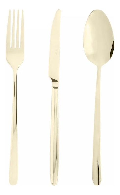 Faqueiro 54 Peças de Aço Inox com Caixa Litografada Viena Champanhe Wolff 2