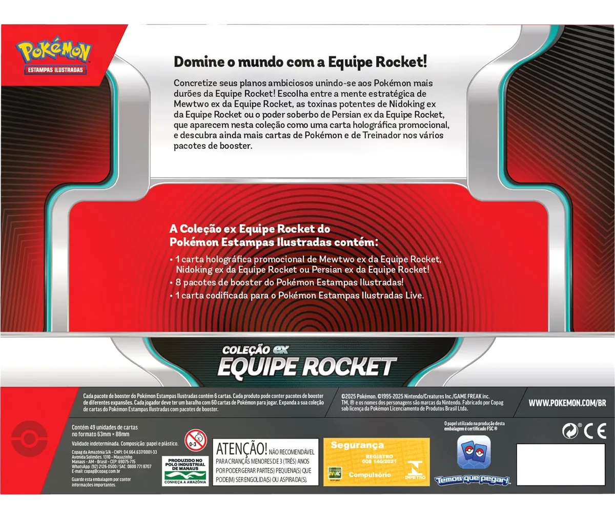 Box Coleção EX Equipe Rocket Mewtwo 4