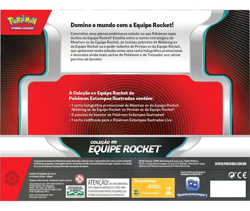 Box Coleção EX Equipe Rocket Mewtwo 4