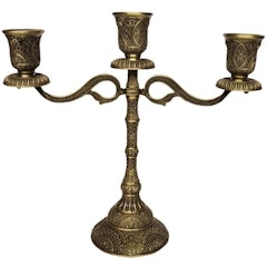 Candelabro Bronze de 3 Ramos