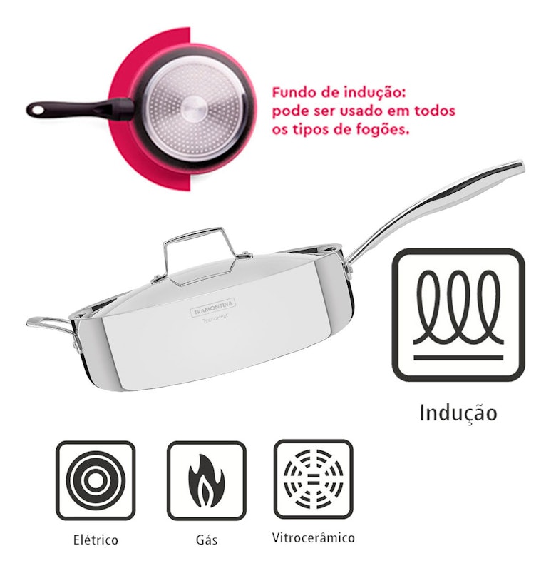 Frigideira Grano com Tampa 30 cm 3
