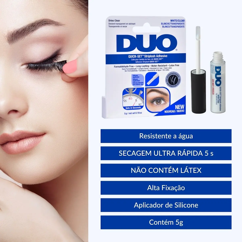 Cola DUO Quick-Set Strip Lash Transparente 4