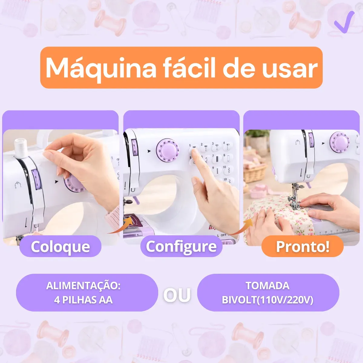 Máquina de Costura Multifuncional  5