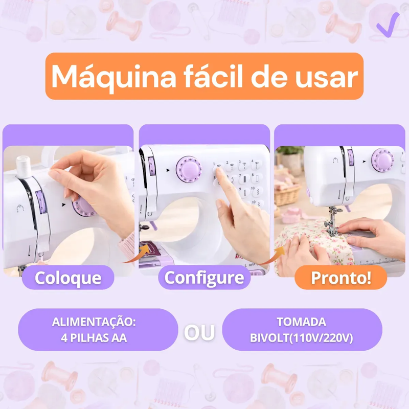 Máquina de Costura Multifuncional 5
