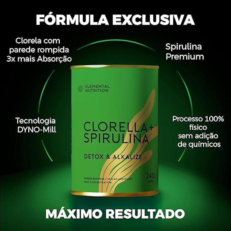 Clorella & Spirulina 240 Cápsulas 3