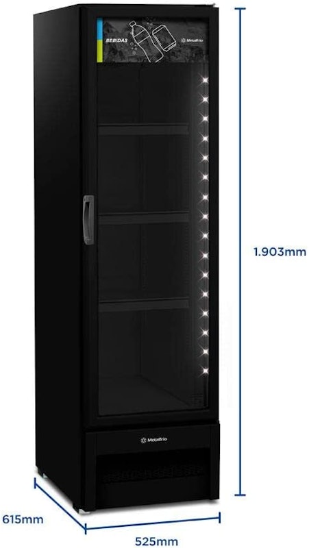 Refrigerador Expositor Vertical All Black 296 L 5