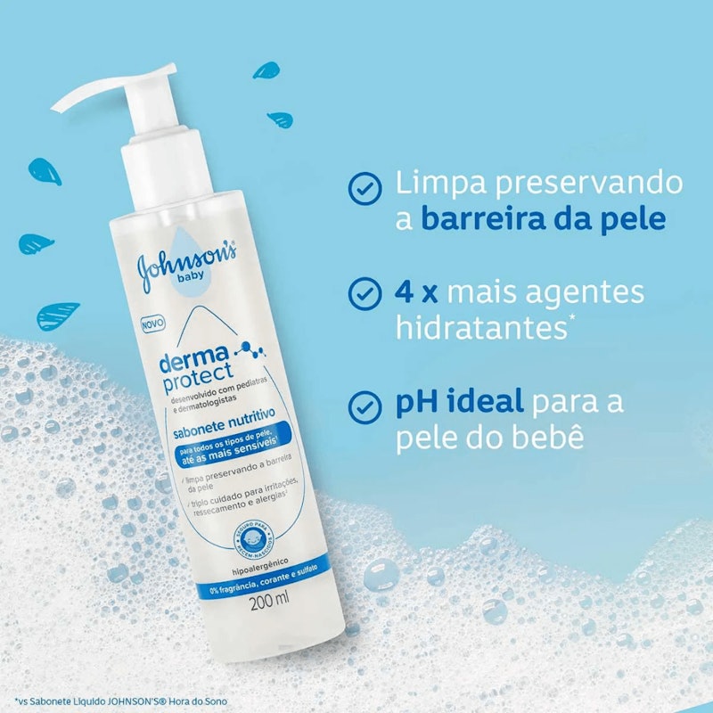 Sabonete Nutritivo Derma Protect Johnson's Baby 2