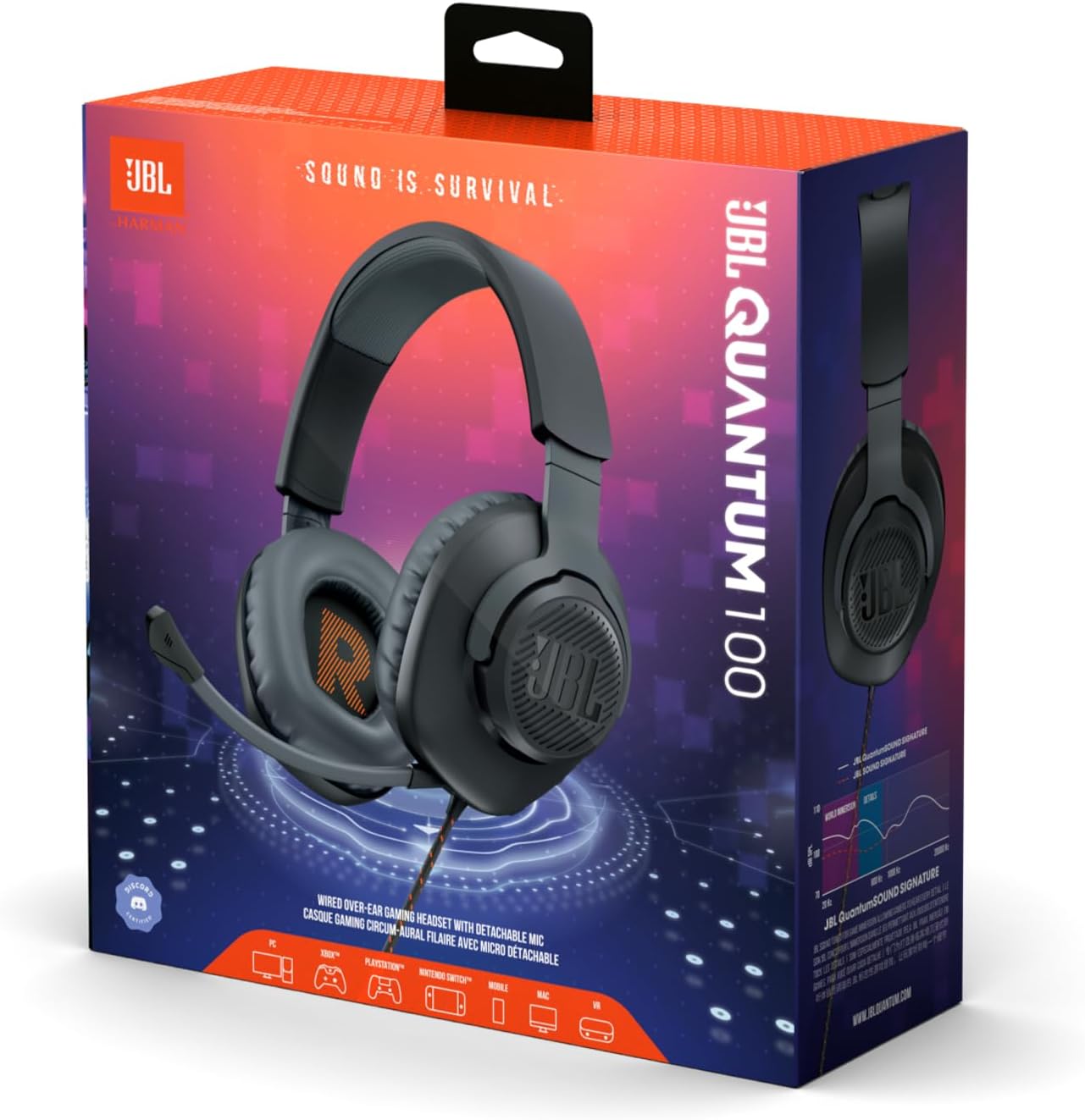 Fone de Ouvido JBL Quantum 100 4