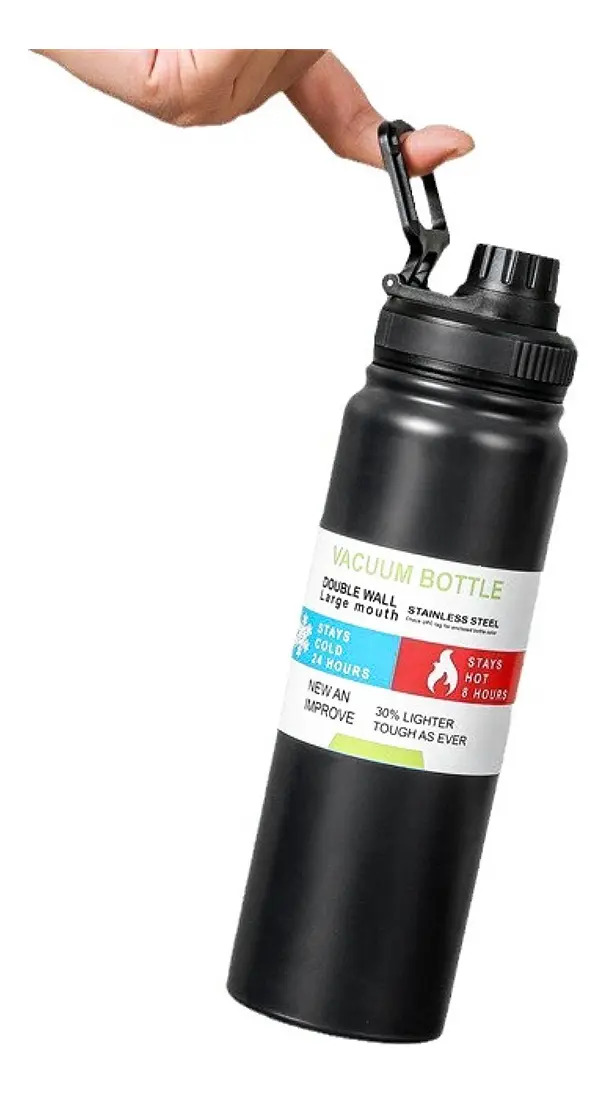 Garrafa de Água Térmica Aço Inox Esportiva 4