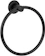 MODELAR Porta Toalha Argola Mãos Rosto Metal Black/Preto Banheiro MODELAR 1