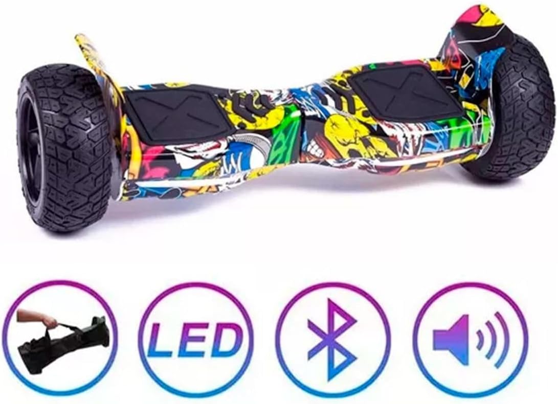 Hoverboard Skate Elétrico Original 8.5 Offroad LED Bluetooth Hip Hop Brinovar 5