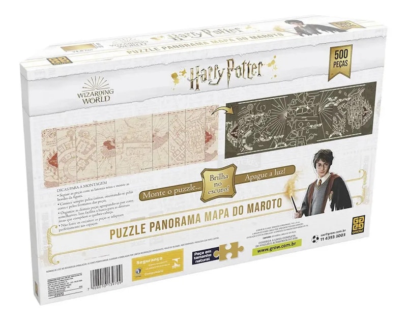Quebra-cabeça 500 Peças Panorama Harry Potter Brilha no Escuro 2