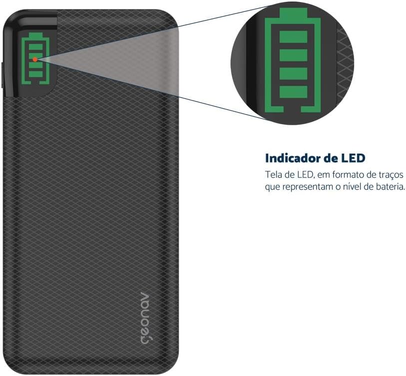 Carregador Portátil Preto – 20000 mAh 3