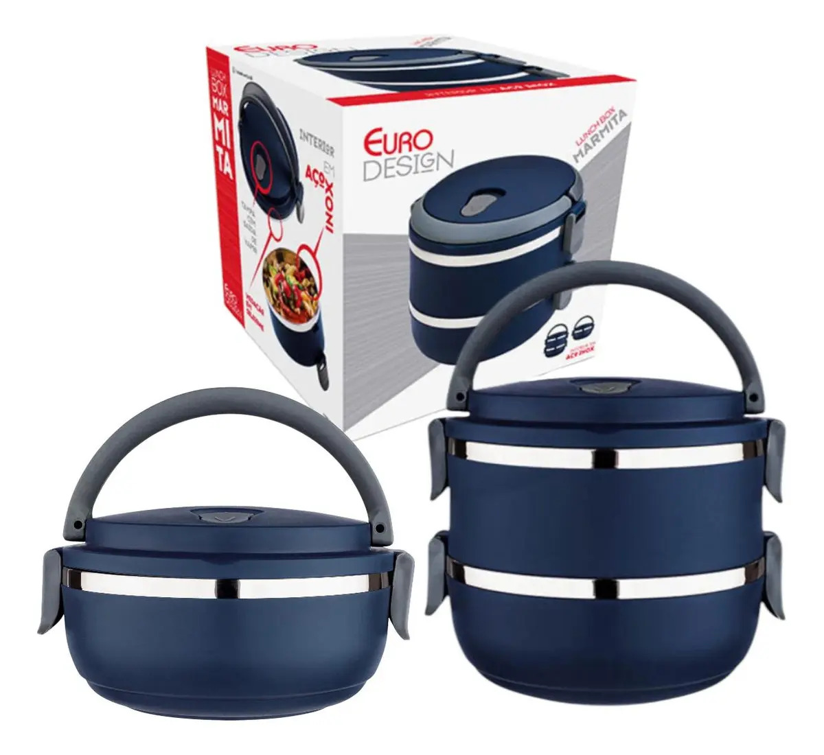 Marmita Dupla Lunch Box Euro Home 3