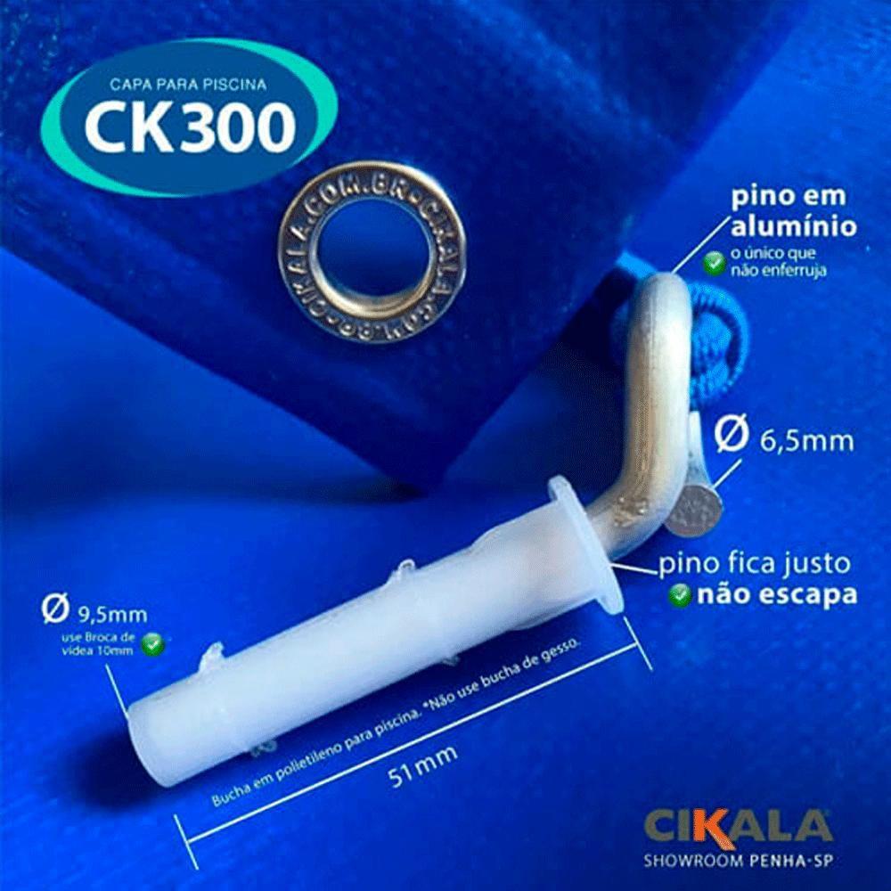 Capa para Piscina CK 300 Micras Proteção Sujeira com Kit Instalação 4