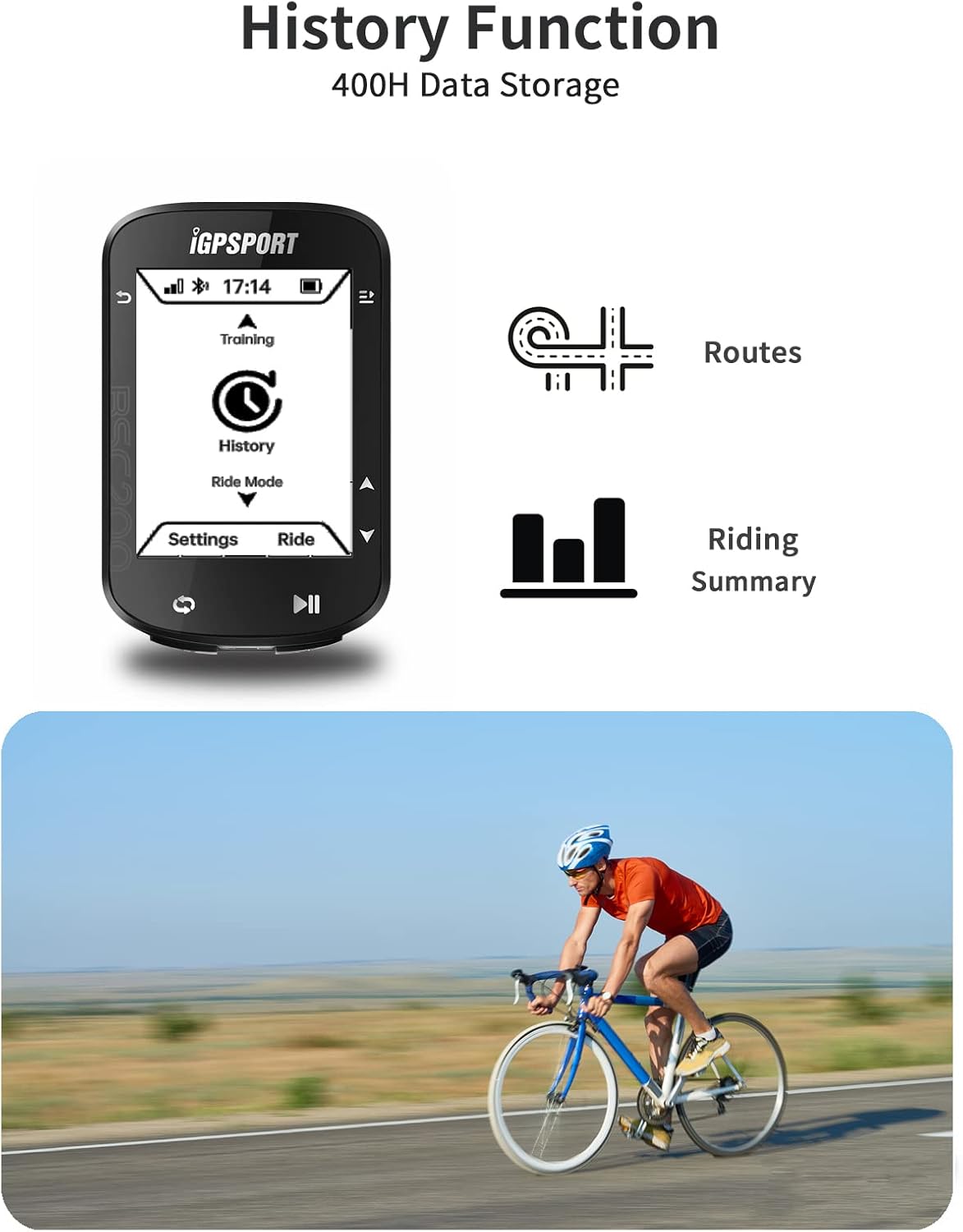 Ciclocomputador com GPS Inteligente iGPSPORT 3