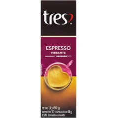Cápsula de Café Espresso Vibrante TRES 3 Corações