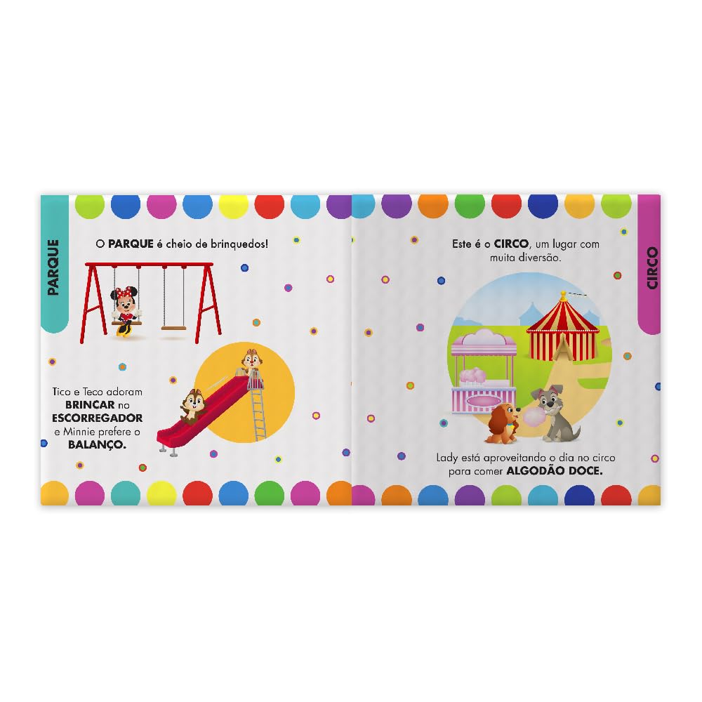Livro de Pano Disney Baby - Conhecendo os Lugares 3