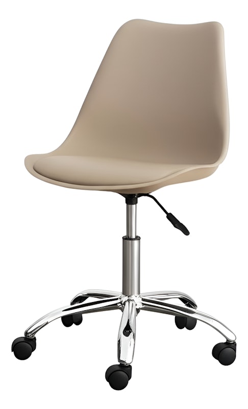 Cadeira Saarinen Office Cromado CX 1 PP Nude 1