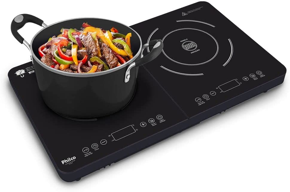 Cooktop de Indução Portátil Philco 2 Queimadores 2