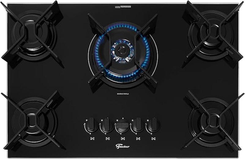 Cooktop a Gás Fischer 5 Bocas Fit Line Tripla Chama 1