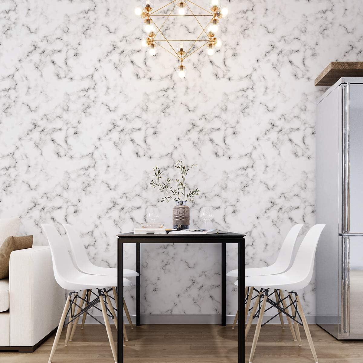 Papel de Parede Adesivo Mármore Carrara 2