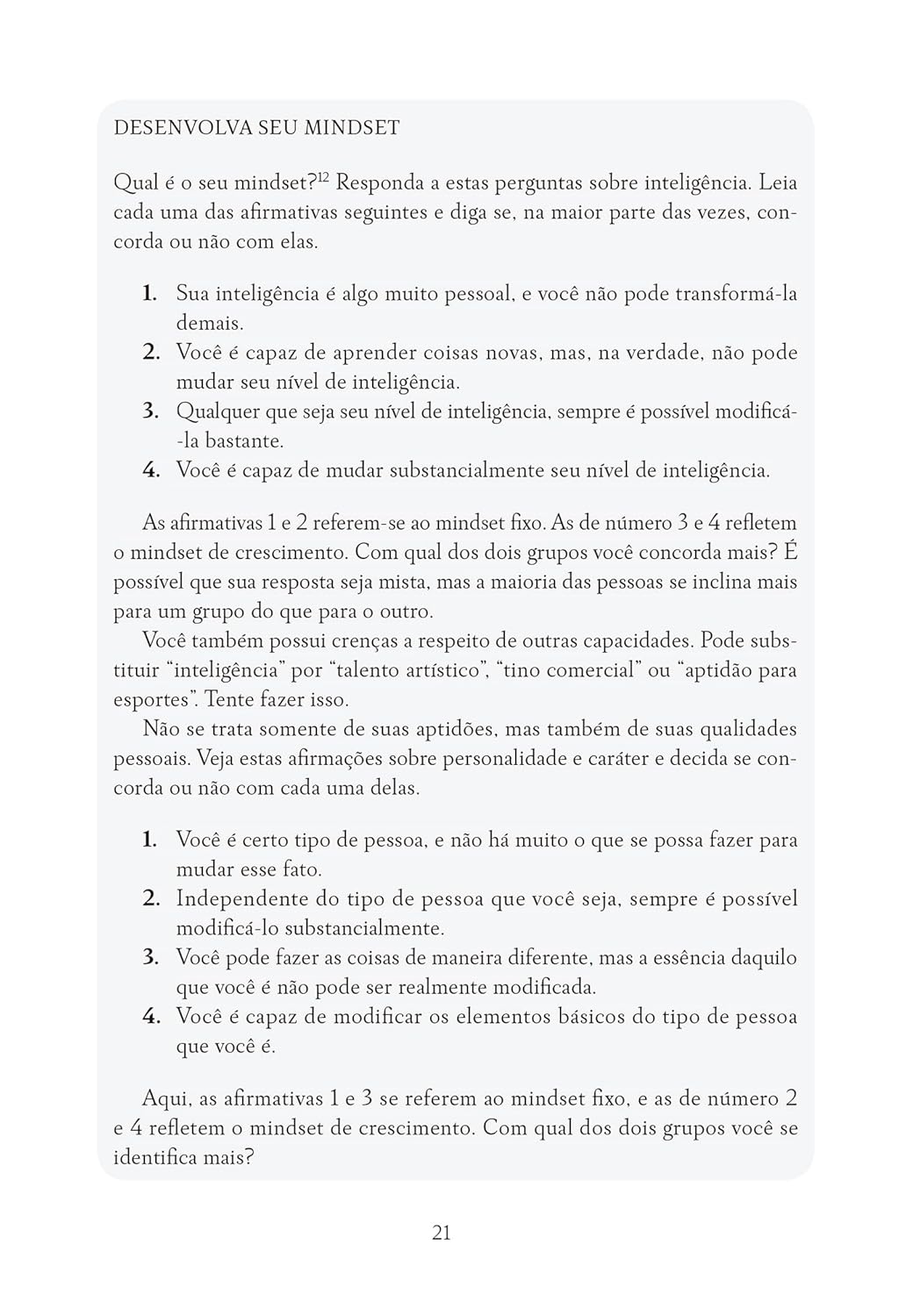 Mindset: a Nova Psicologia do Sucesso 5