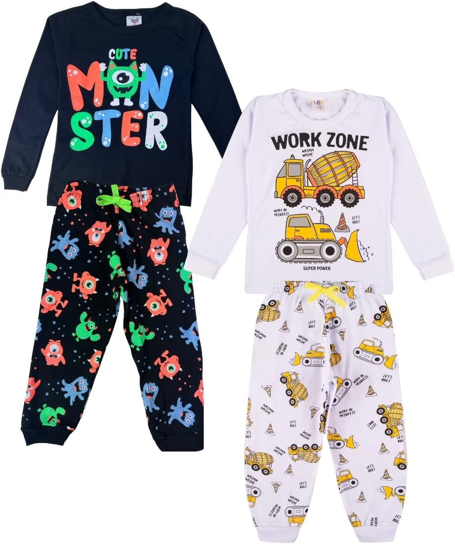 Kit Sortido 3 Pijamas Infantis Menino 2