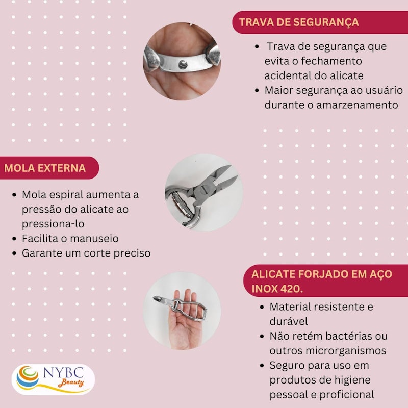 Alicate para Unha dos Pés NYBC 2