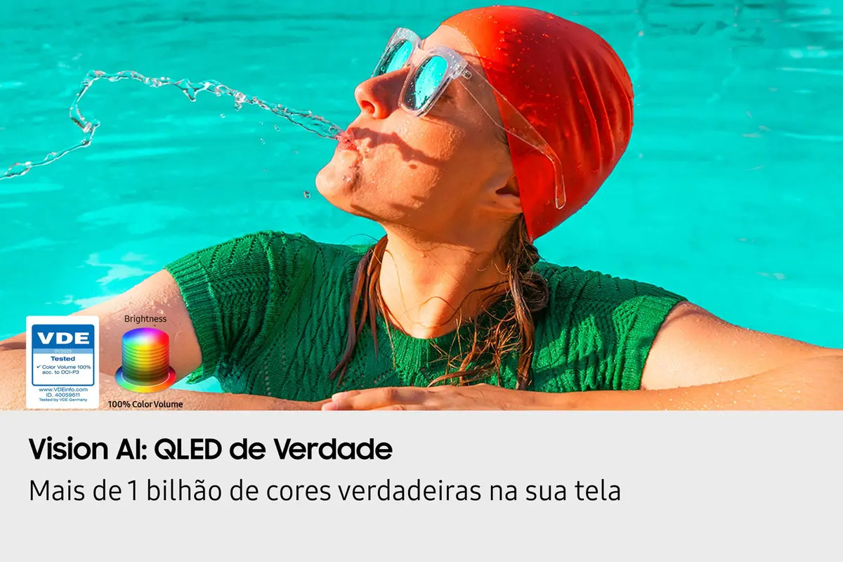 Vision AI TV 50 Polegadas QLED 4K QEF1 2025 4