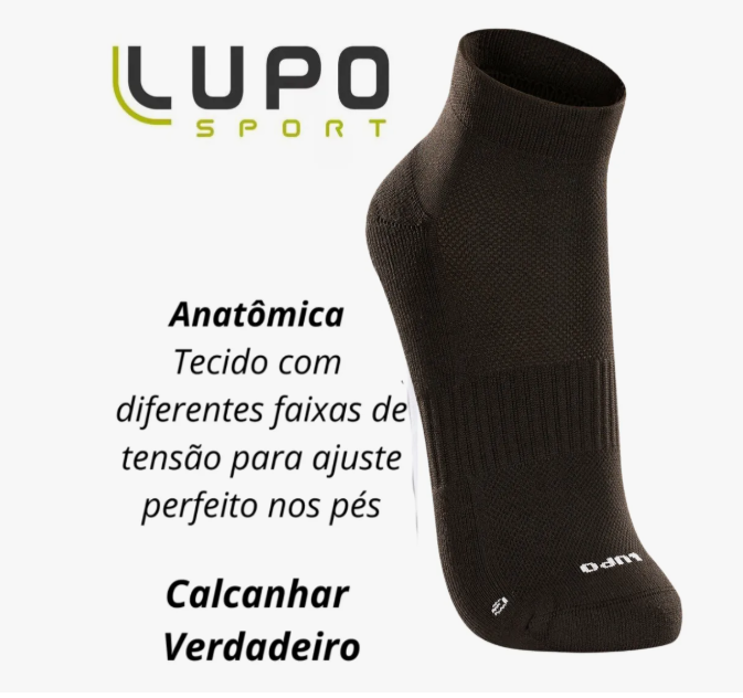 Meia Antiderrapante Pilates Sapatilha Feminina Algodão 4