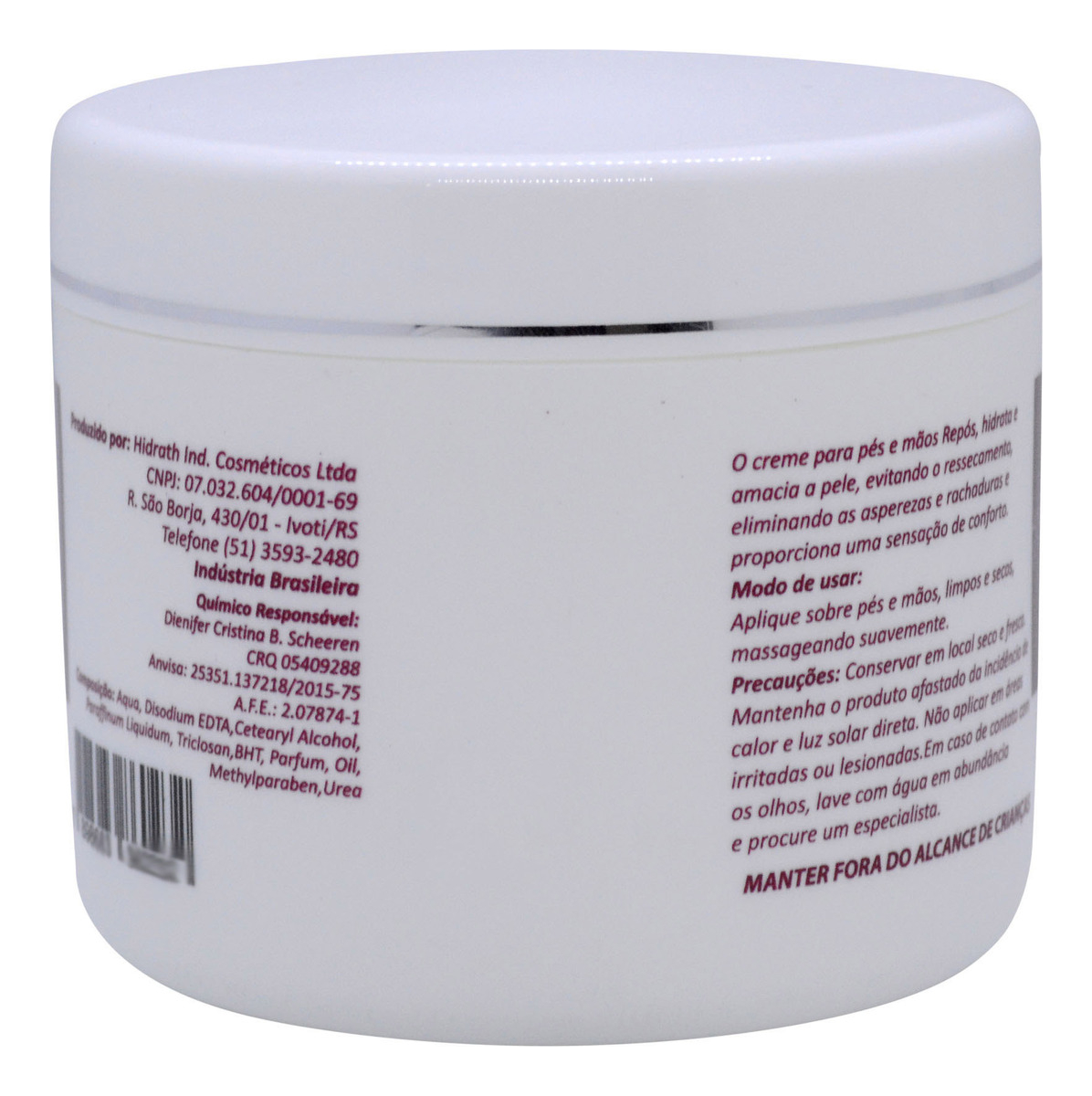 Creme para Mãos e Pés Repós 3