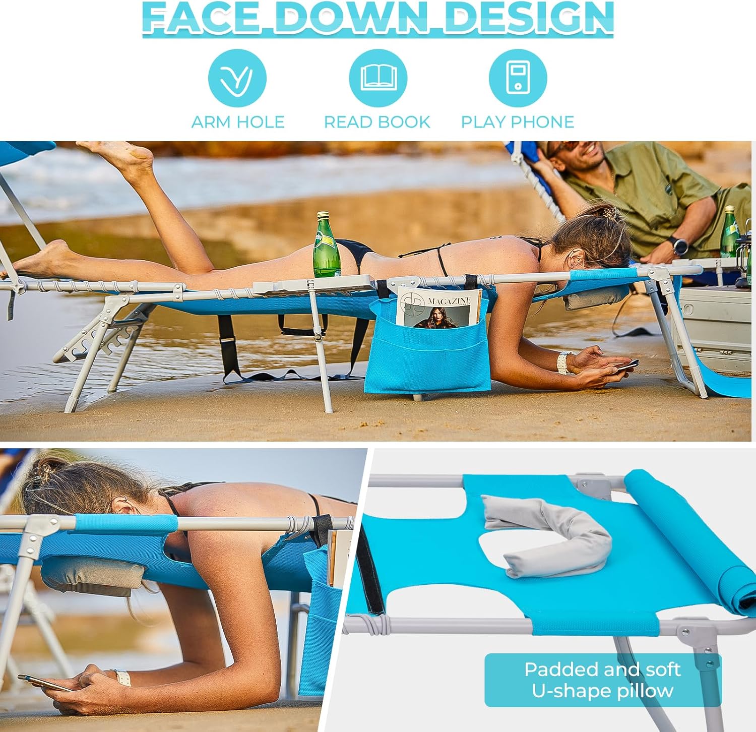 Espreguiçadeira Dobrável para Piscina 3