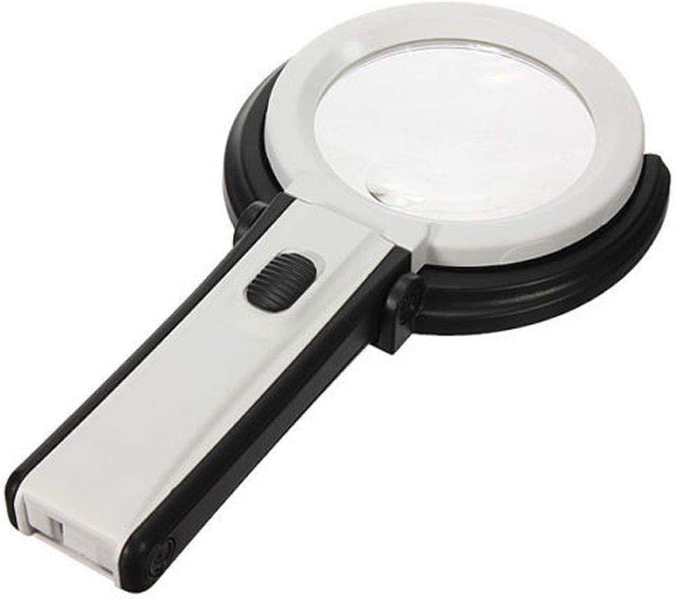 Lupa de Mesa Bancada 10 Leds 4
