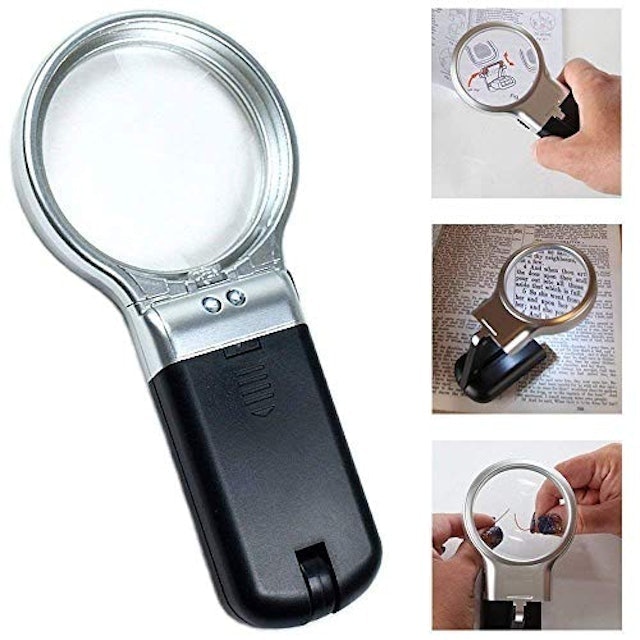 Lupa de Mão com Luz Dobrável 3x1 CBRN01492 4