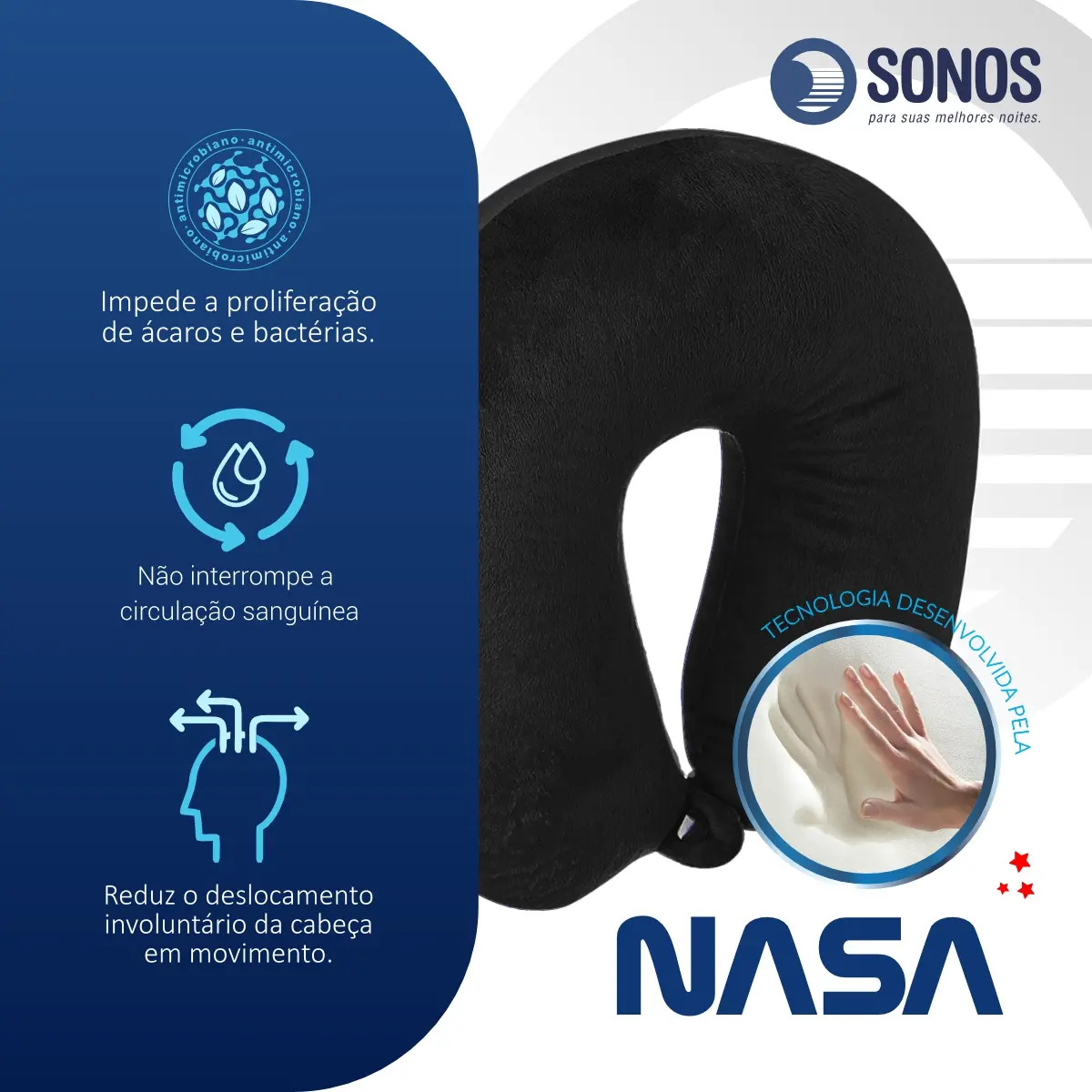 Almofada de Pescoço Sonos Tradicional 3