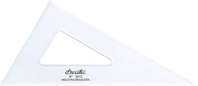 Esquadro Escaleno 60° sem Escalas Trident 1