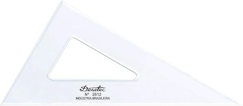 Esquadro Escaleno 60° sem Escalas Trident 1