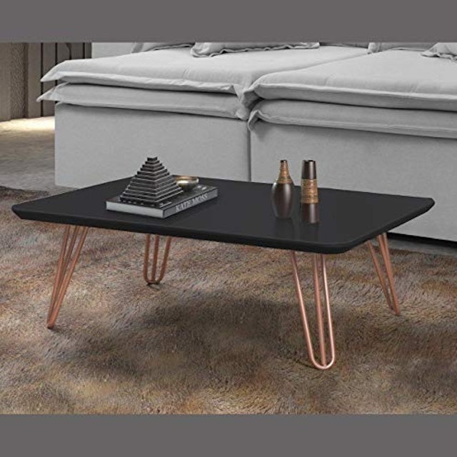 Mesa de Centro Retangular com Pés de Metal 2
