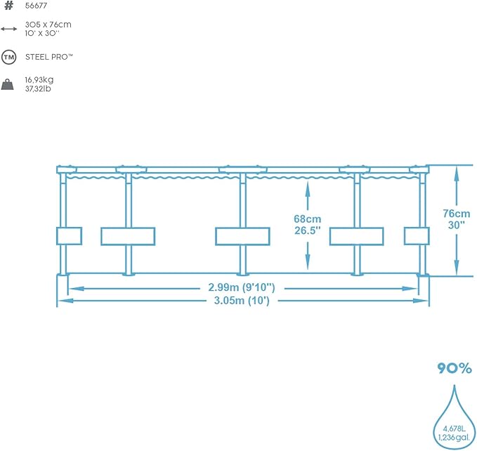 Piscina Steel Pro 4678 L  5