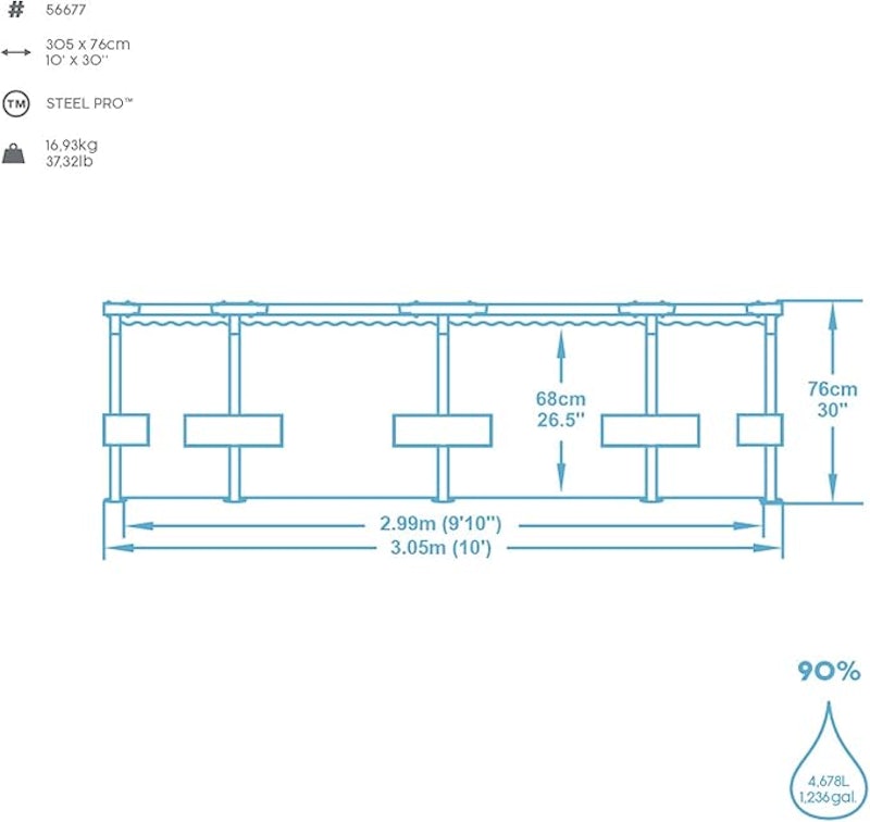 Piscina Steel Pro 4678 L 5