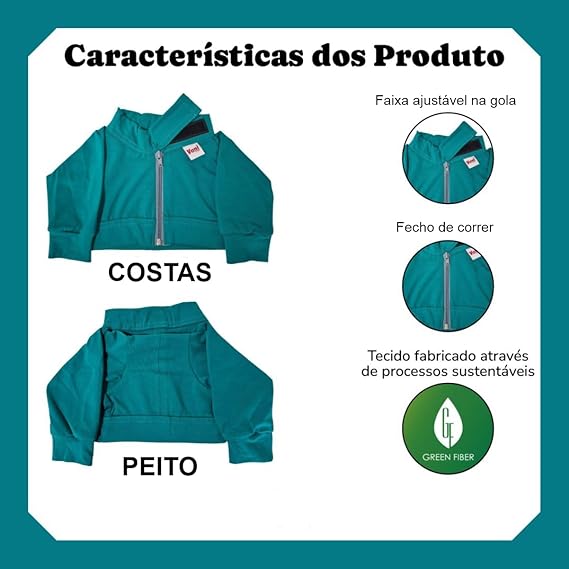 Roupa Pós-Cirúrgica para Cães Membros Interiores Cotton 3