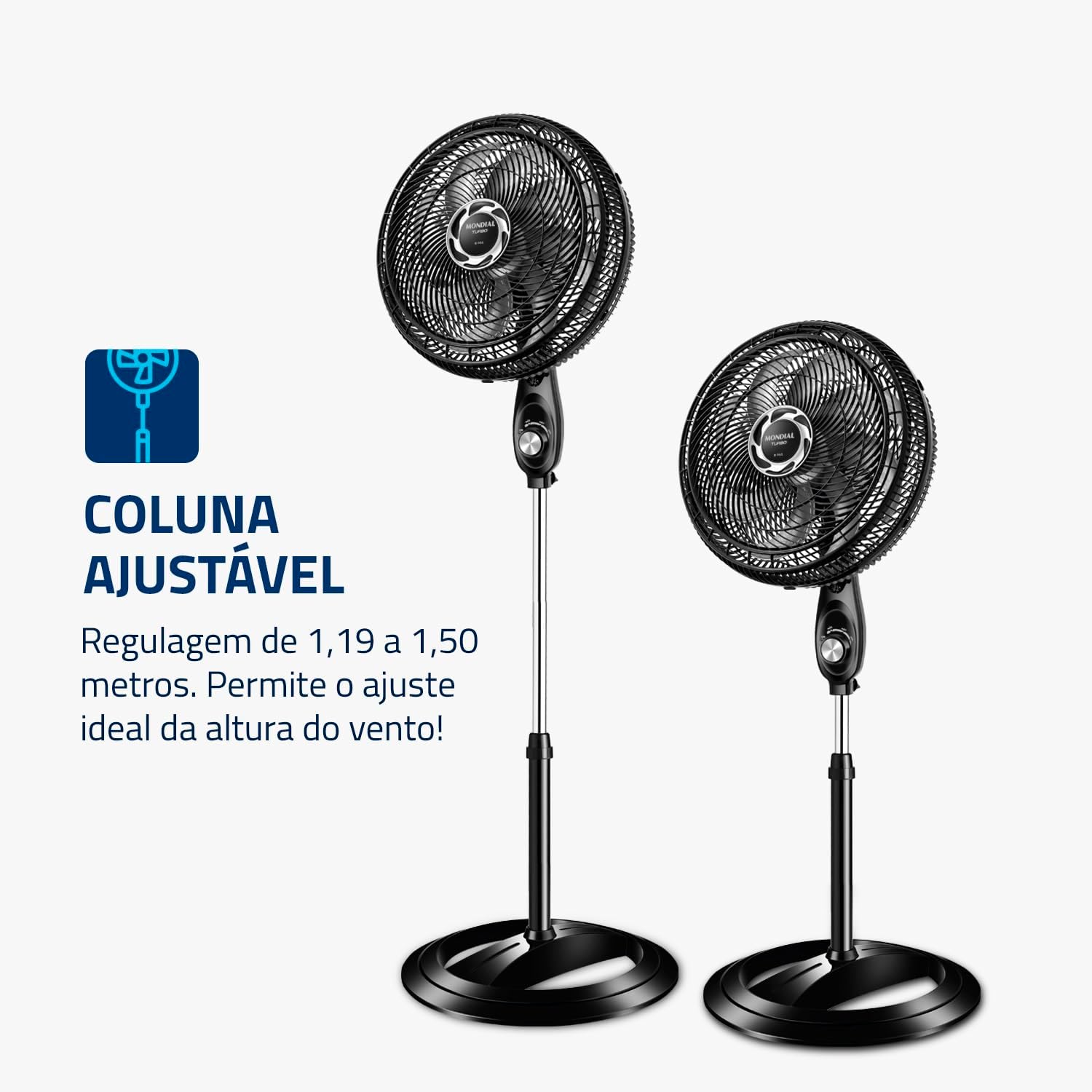 Ventilador de Coluna Turbo 40 cm  3