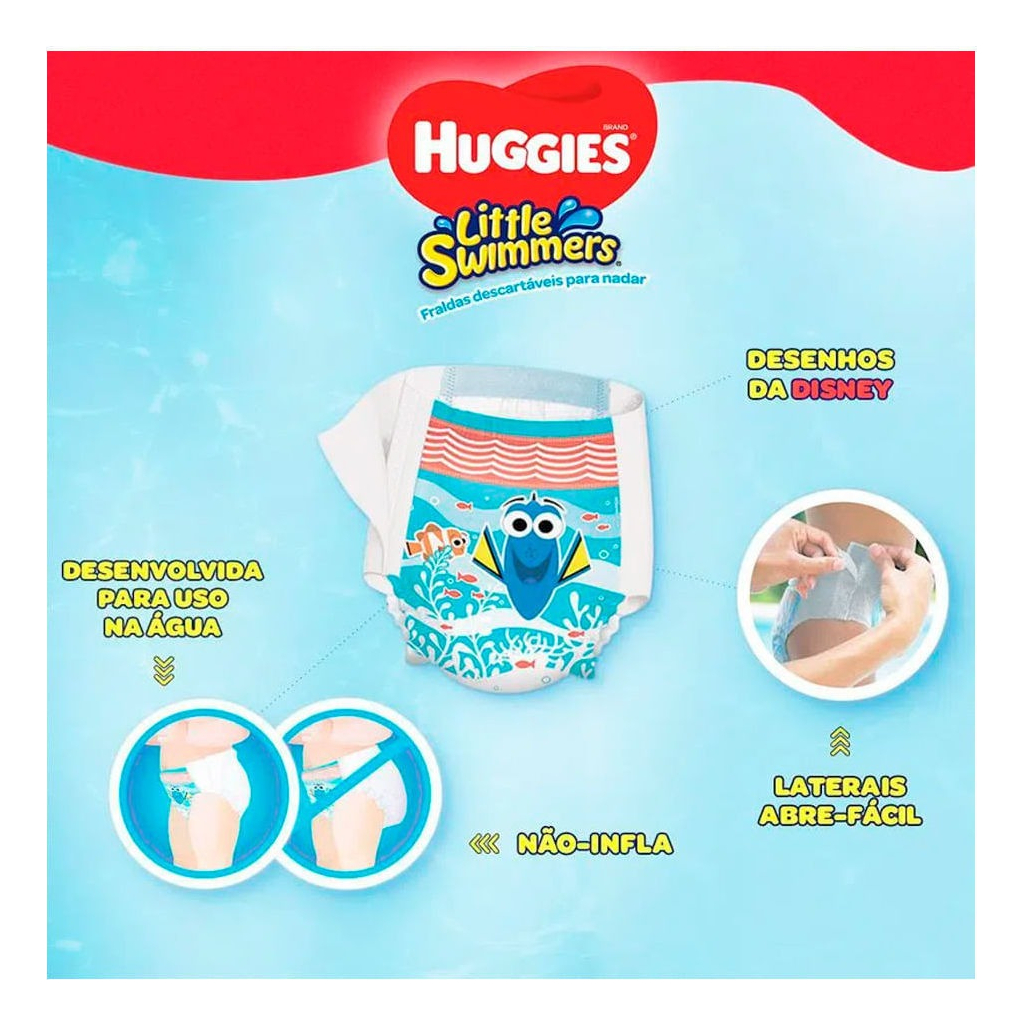 Fralda Huggies Little Swimmers 2