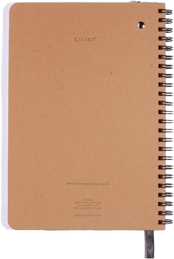 Caderno Wire-o Kraft 14x21 - Kraft Pontado 5