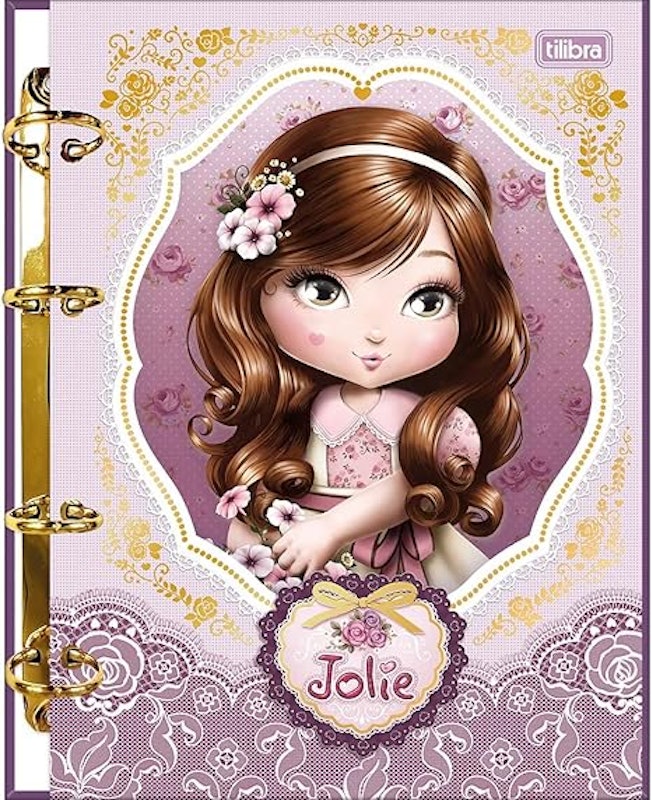 Caderno Argolado Cartonado Colegial Jolie 1
